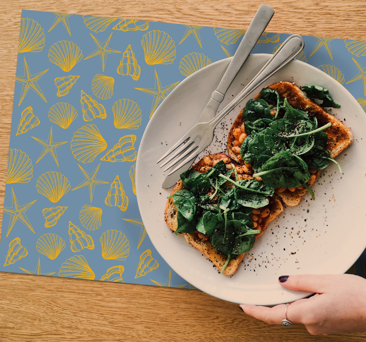 Mantel individual patrón submarino - TenVinilo