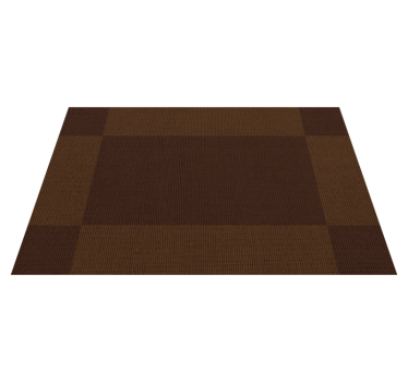 Mante individual rectangular cuadrados marrones  - TenVinilo