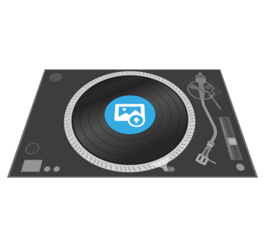 Mantel individual personalizado disco DJ - TenVinilo