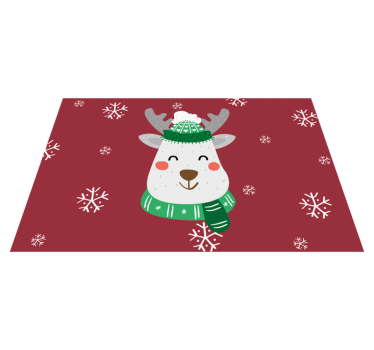 Mantel individual infantil ciervo navideño - TenVinilo