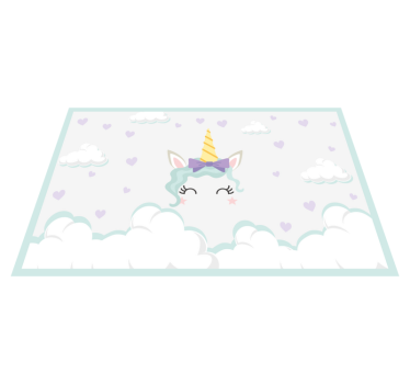 Individual de mesa infantil unicornio nórdico - TenVinilo