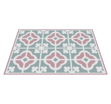 Mantel individual azulejos tonos pastel - TenVinilo