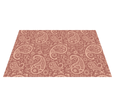 Individual de mesa patrón floral morado - TenVinilo