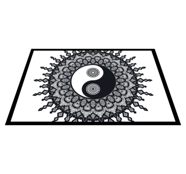Individual de mesa original Ying Yang paisley - TenVinilo