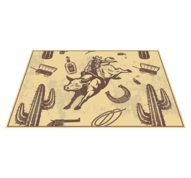 Mantel individual cowboy vaquero a caballo - TenVinilo