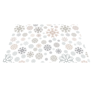 Individual de mesa navideño copos de nieve - TenVinilo