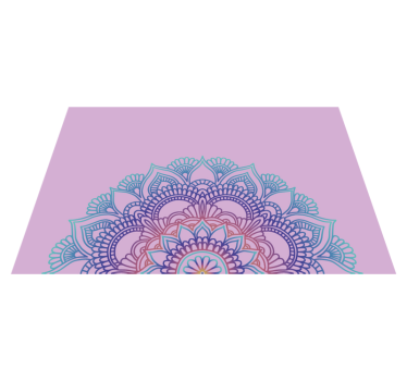 Mantel individual elegante mandala tono morado - TenVinilo