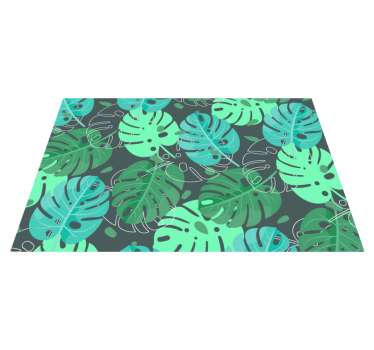 Mantel individual original verde plantas monstera - TenVinilo