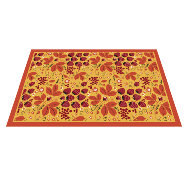 Individual original mesa patrón floral colorido - TenVinilo