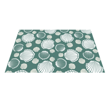 Individual original mesa motivos de conchas marinas - TenVinilo