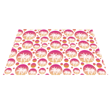 Individual original mesa motivos de palma tropical - TenVinilo