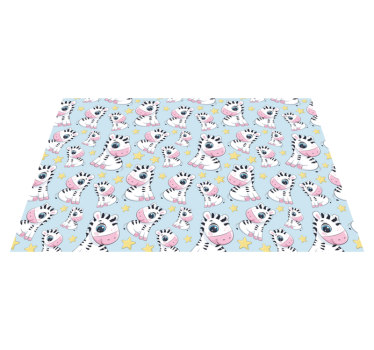 Individual mesa infantil motivo de cebra adorable - TenVinilo