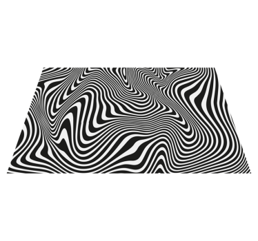 Individual mesa moderno Líneas de efecto 3d - TenVinilo