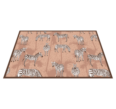 Individual original mesa estilo de estampado cebra - TenVinilo