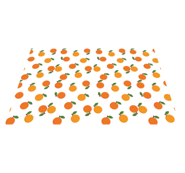 Individual original mesa patrón de frutas naranjas - TenVinilo