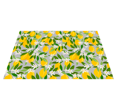 Individual original mesa patrón floral de limón - TenVinilo