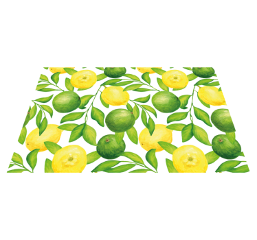 Mantel individual verde Limones y limas - TenVinilo
