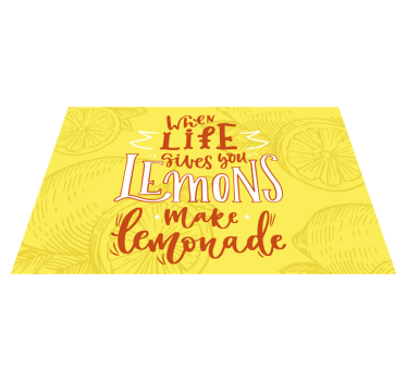 Mantel individual frases convierte los limones en limonada - TenVinilo