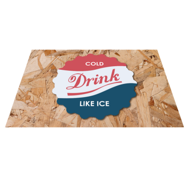 Mantel individual frases bebida fría como el hielo - TenVinilo