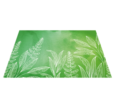 Individual mesa infantil juego de té con hojas - TenVinilo