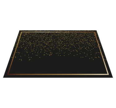 Individual mesa elegante brillo negro elegante - TenVinilo
