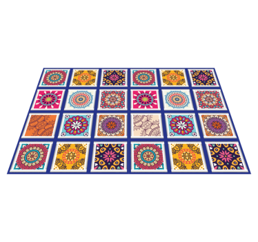 Manteles individuales texturas Azulejos étnicos - TenVinilo