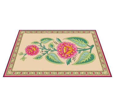 Individual original mesa centro de mesa con flores - TenVinilo