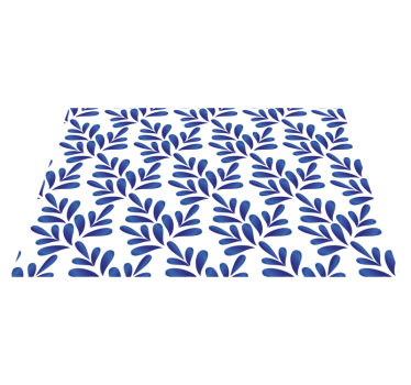 Individuales de mesa elegantes Porcelana azul - TenVinilo