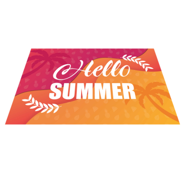 Individual original mesa diseño de saludo veraniego - TenVinilo