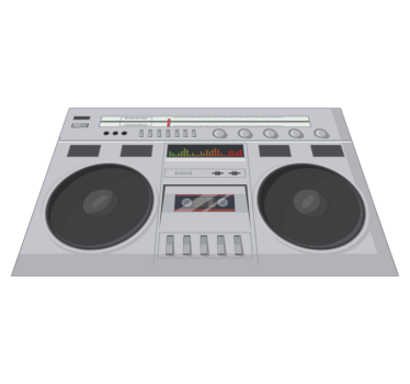Individual original mesa estilo retro boombox - TenVinilo
