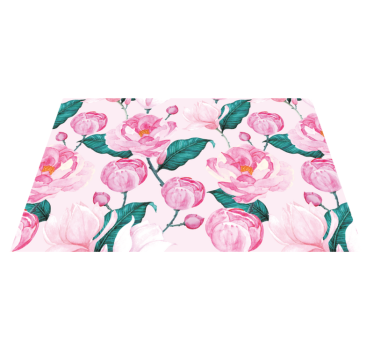 Individual original mesa patrón floral rosa - TenVinilo