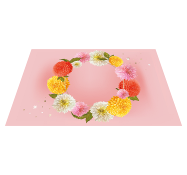 Individual original mesa acento circular floral - TenVinilo