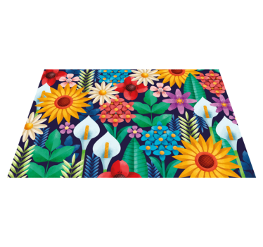 Individual original mesa arreglo floral vibrante - TenVinilo