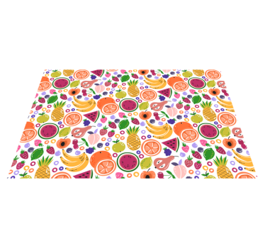 Individual mesa moderno Diferentes frutas - TenVinilo