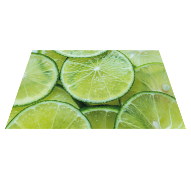 Individual mesa moderno rodajas de lima fresca - TenVinilo