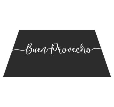 Mantel individual frases afirmaciones elegantes de comida - TenVinilo