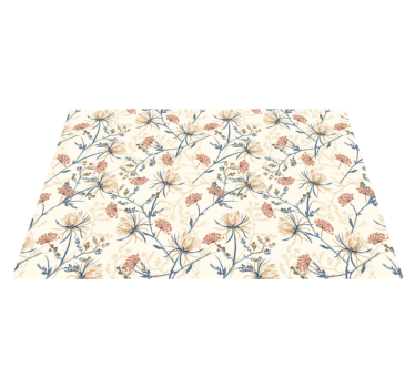 Individual mesa moderno Conjunto de flores vintage - TenVinilo