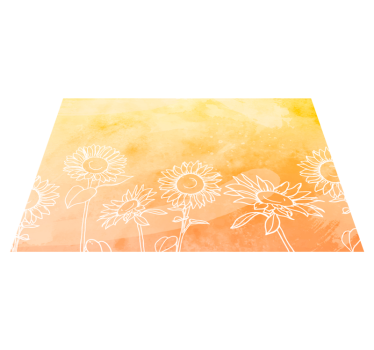Individual mesa moderno Flor del sol - TenVinilo