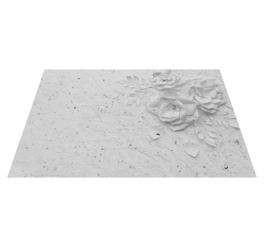 Mantel individual imitación relieve floral elegante - TenVinilo