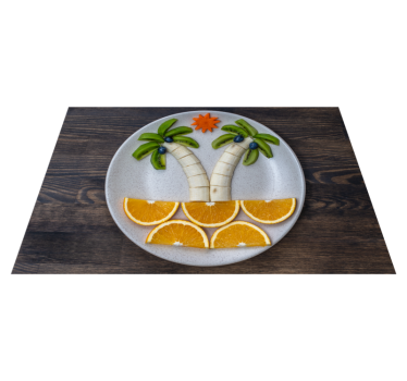 Individual original mesa arreglo de frutas tropicales - TenVinilo