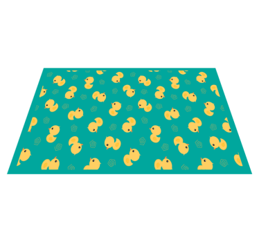 Individual mesa infantil patrón de patitos adorables - TenVinilo