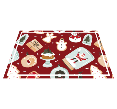 Mantel individual navideño motivos festivos - TenVinilo