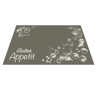 Mantel individual frases cocina con estilo - TenVinilo