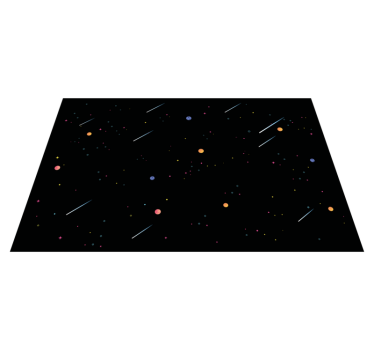 Individual mesa infantil comida temática del espacio - TenVinilo
