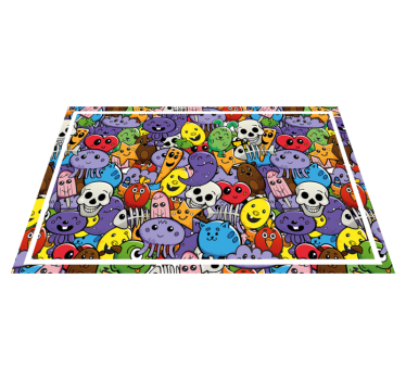 Individual mesa infantil personajes de dibujos animados - TenVinilo