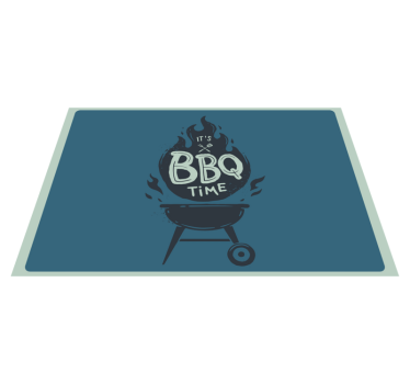 Mantel individual frases hora de bbq llamas - TenVinilo