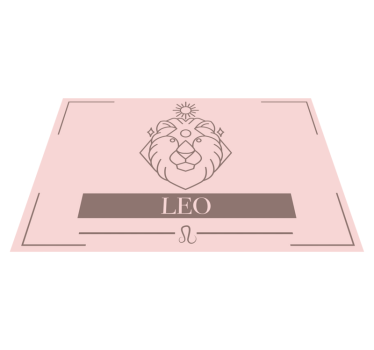 Individual signo del zodiaco Leo rosa - TenVinilo