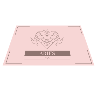 individual signo del zodiaco Aries rosa - TenVinilo