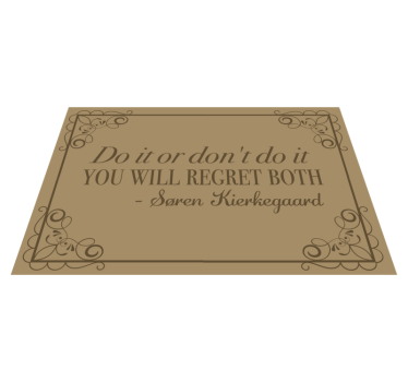 Mantel individual frases recordatorio inspirador - TenVinilo