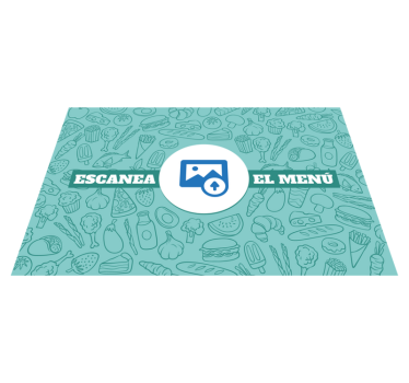 Individual mesa restaurante código QR del menú - TenVinilo